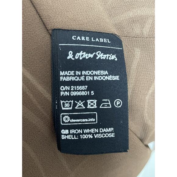 & Other Stories Dress Wrap Maxi Multicolor Print - Picture 16 of 16